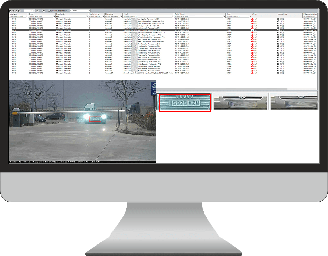 Controle do estacionamento por meio da leitura da placa do veículos