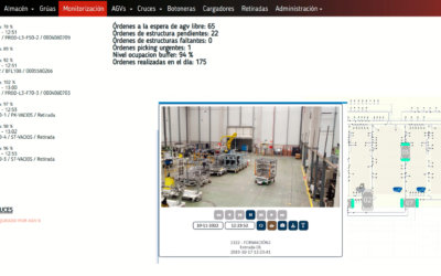 Control de vehículos autónomos (AGVs) mediante sistemas de video inteligente de SCATI