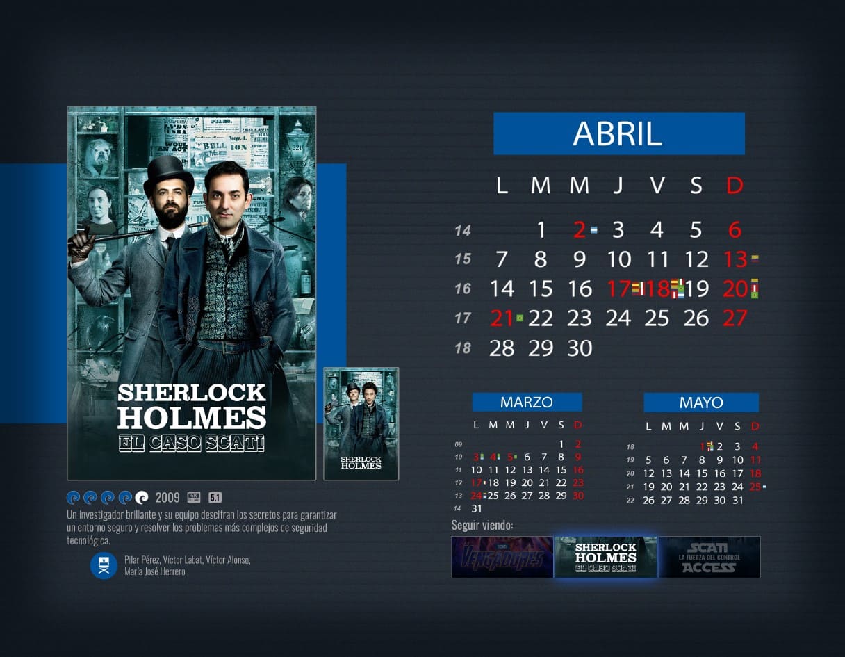 Abril Calendario Scati 2025