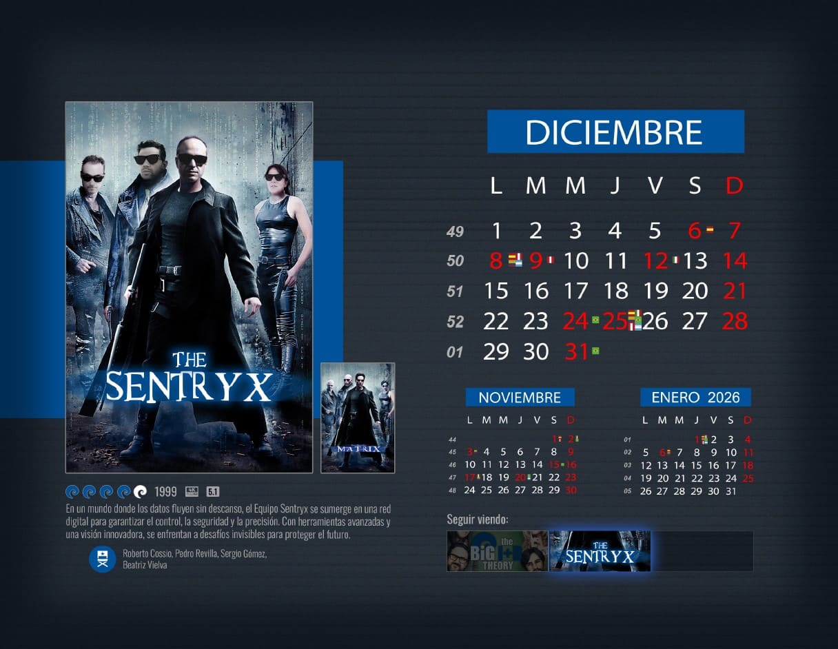 Diciembre Calendario Scati 2025