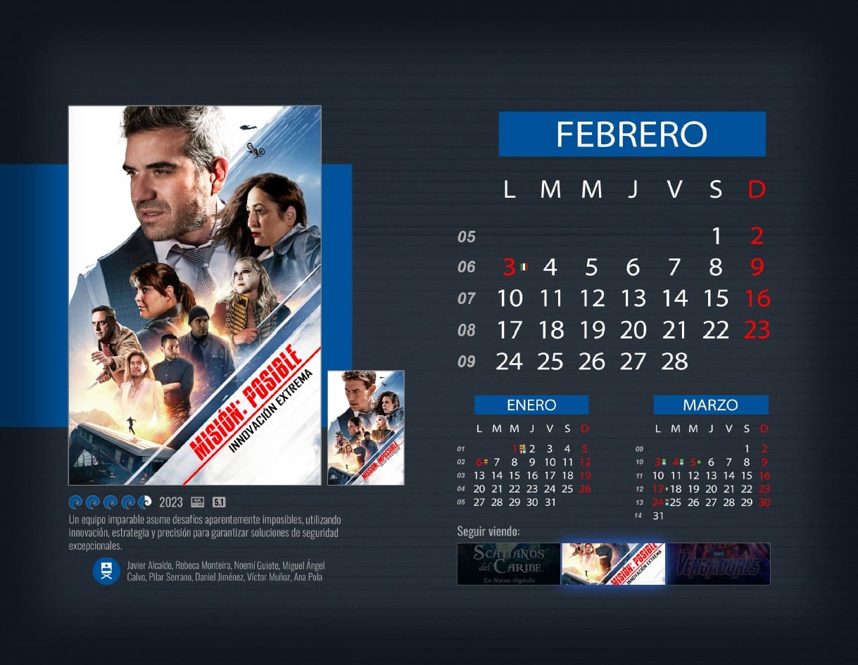 Febrero Calendario Scati 2025