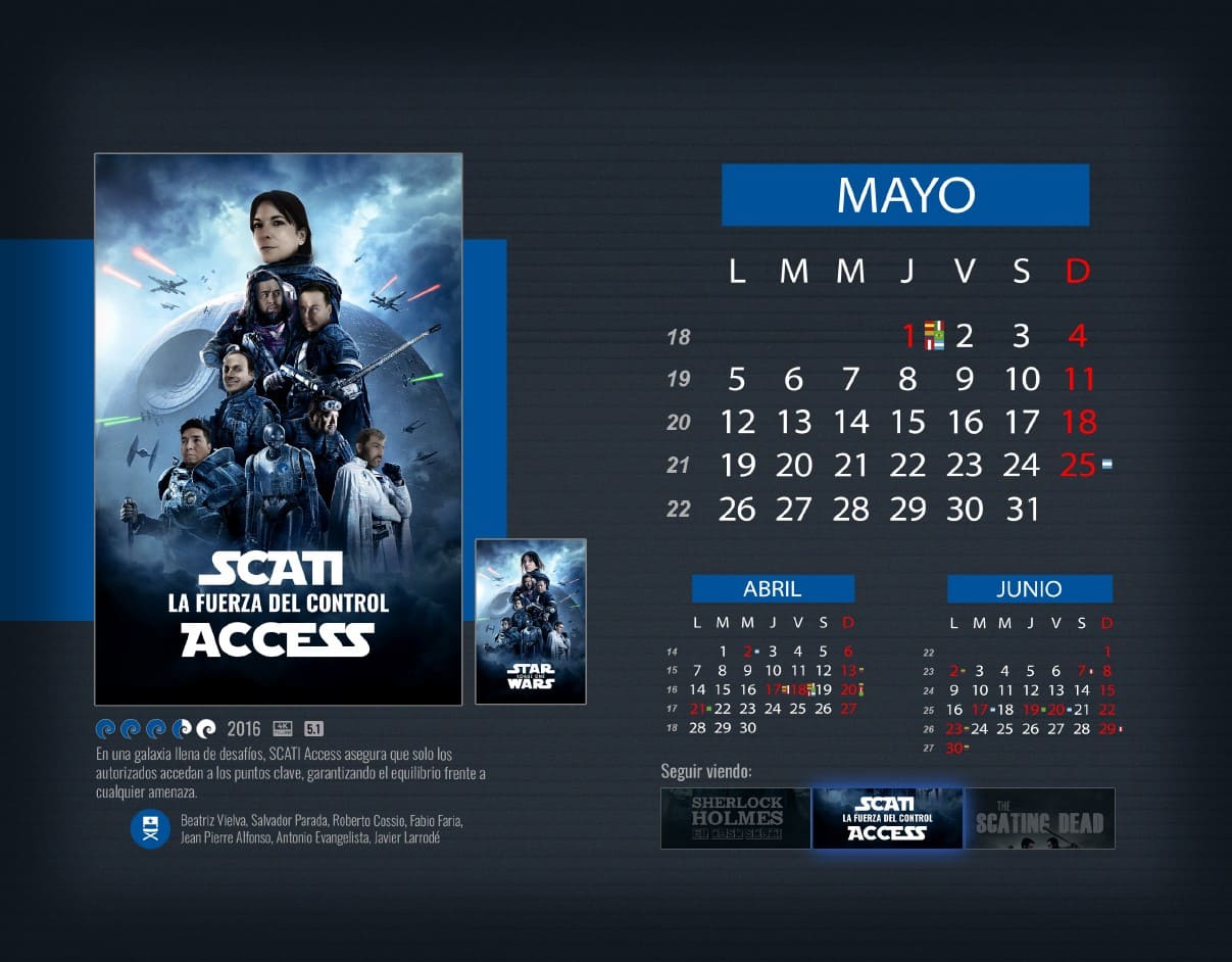 Mayo Calendario Scati 2025