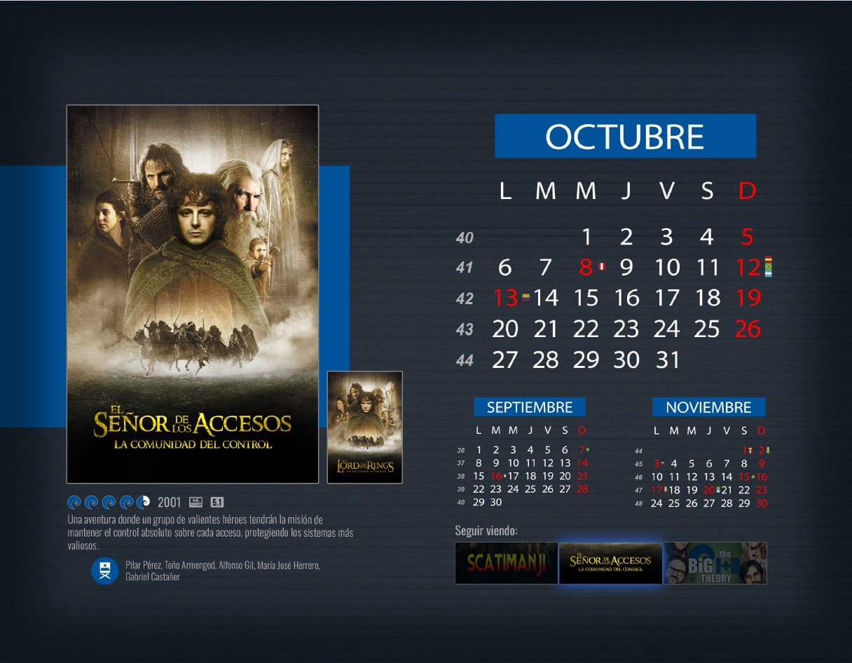 Octubre Calendario Scati 2025