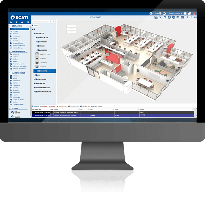 monitor infraestructuras cliticas scati sentry 1